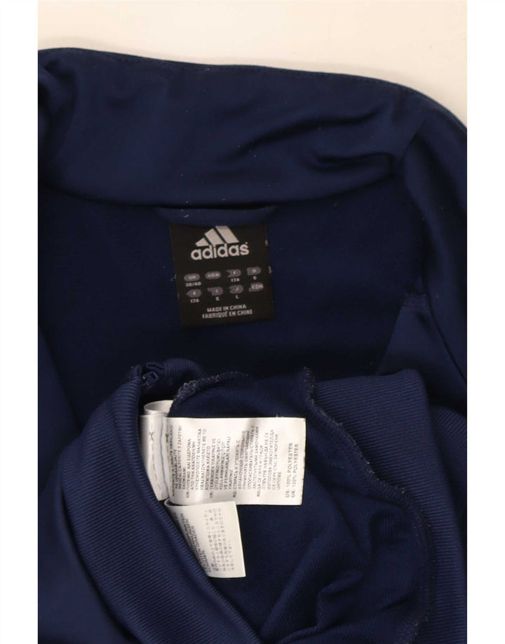 Adidas Træningsdragt til mænd Topjakke UK 38/40 Medium Navy Blue Polyester
