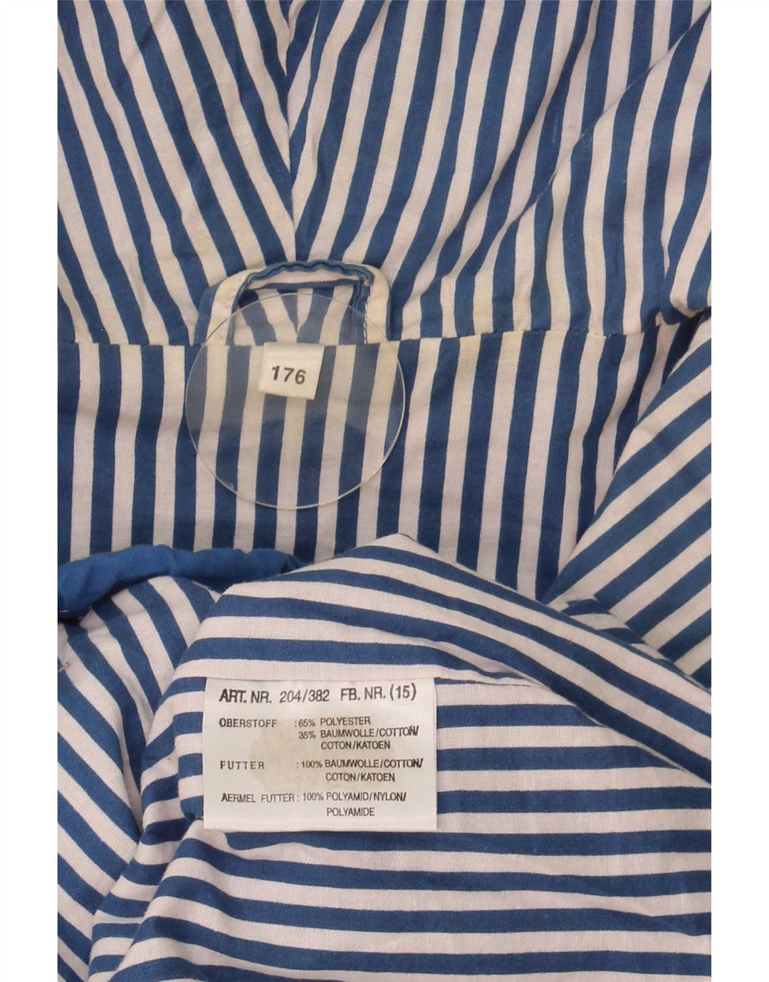 John F Gee Boys Oversized hættejakke grafisk anorakjakke 15-16 år Blå