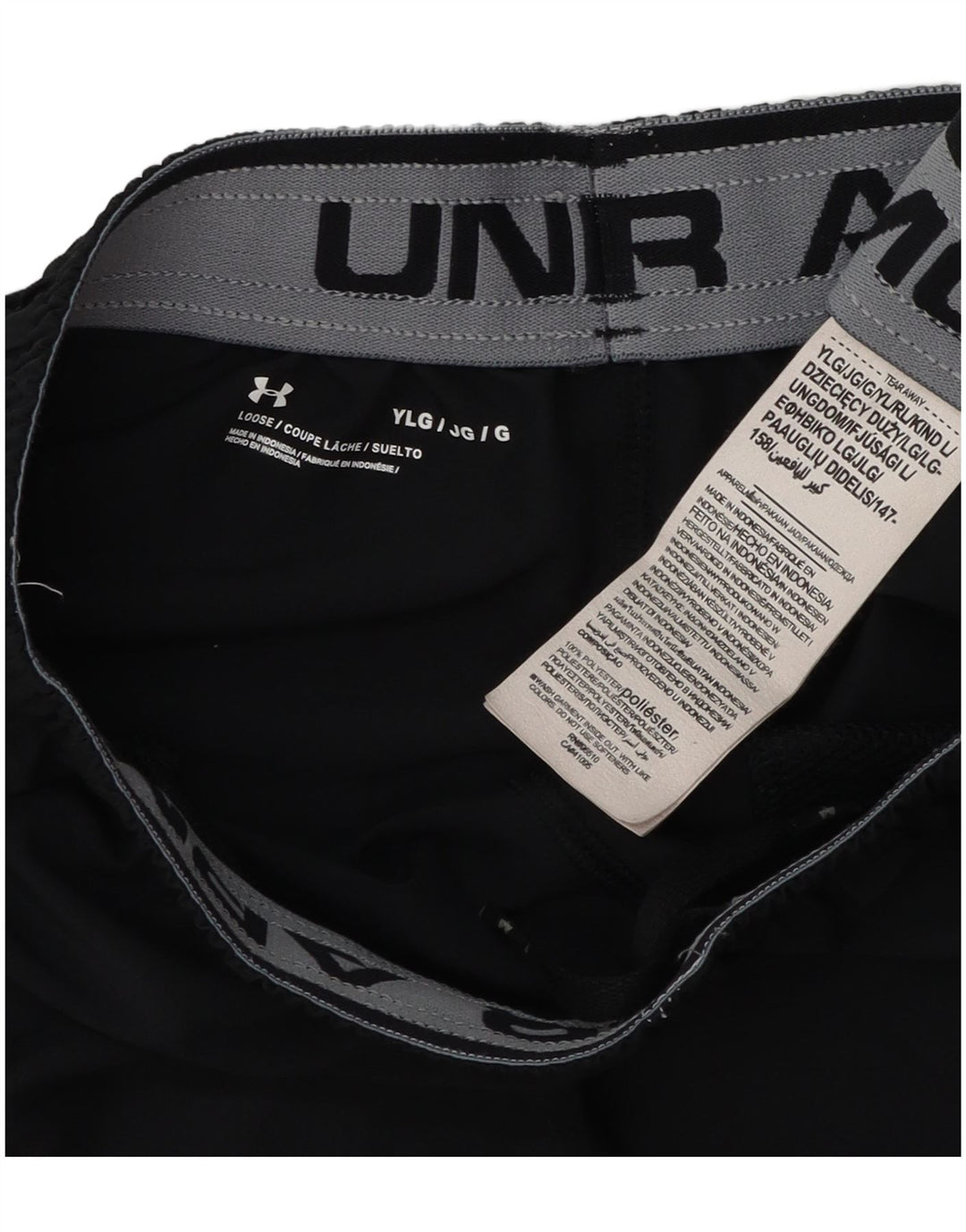 Under Armour drenge sportsshorts 11-12 år store sorte polyester