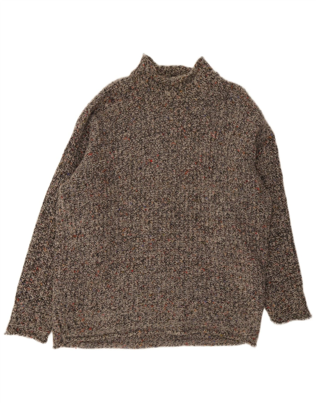 S. Moritz Herre Turtle Neck Jumper Sweater XL Grå Flecked