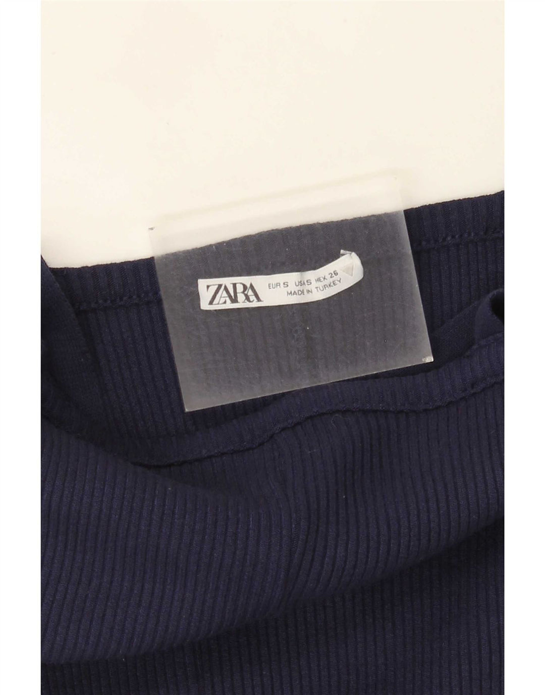 Zara Dame Ærmeløs Jumpsuit UK 10 Small Navy Blue