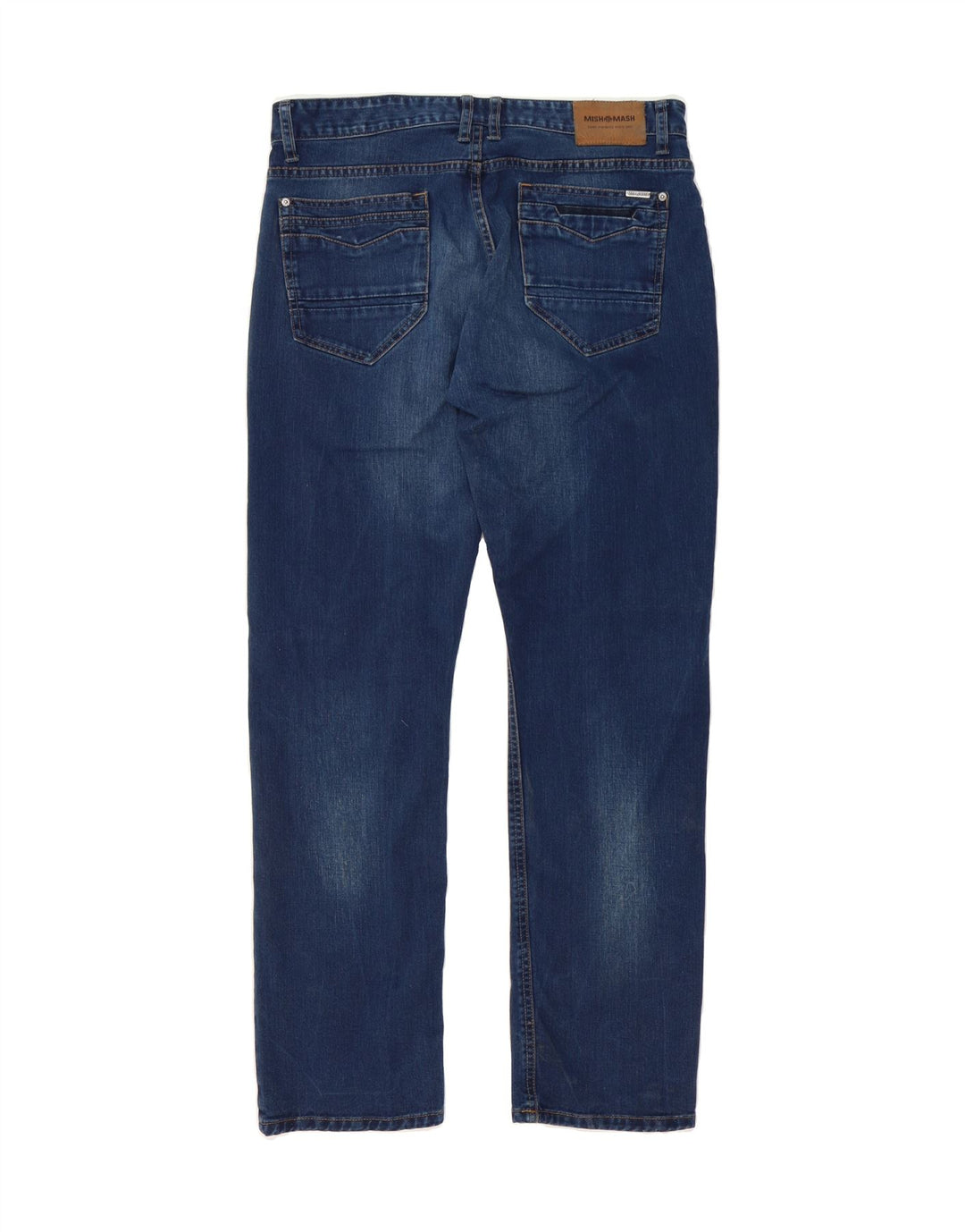 VINTAGE Mens Slim Jeans W34 L32 Blue Cotton Vintage Vintage and Second-Hand Vintage from Messina Hembry 