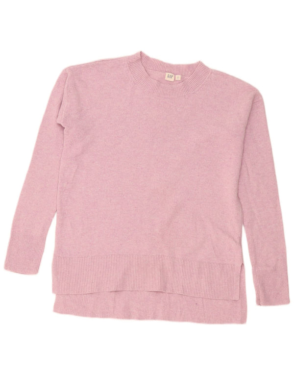 Gap Womens Boat Neck Jumper Sweater UK 14 Medium Pink Nylon