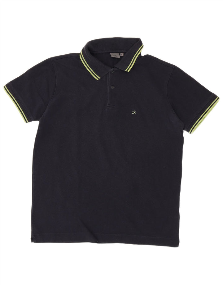 CALVIN KLEIN Herre poloshirt Medium marineblå bomuld