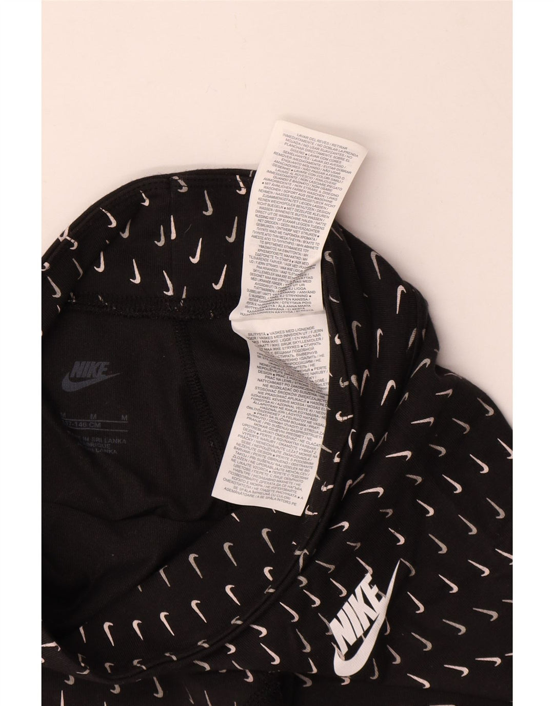 Nike piger grafiske leggings 10-11 år medium sort bomuld
