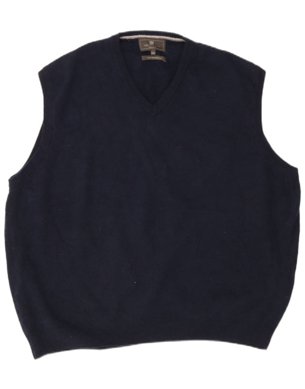 Marks & Spencer Herrevest Tank Top 2XL Marineblå Uld