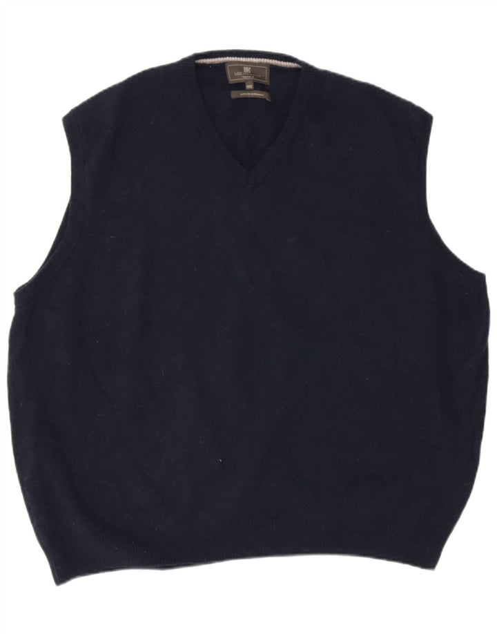 Marks & Spencer Herrevest Tank Top 2XL Marineblå Uld