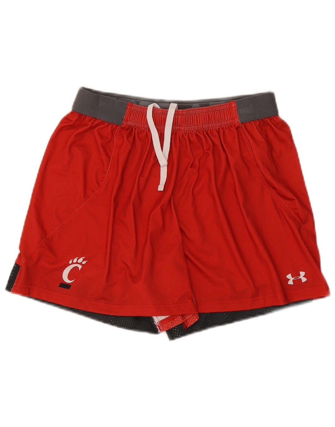 Under Armour Sportsshorts til kvinder UK 10 Small Red Colourblock Polyester