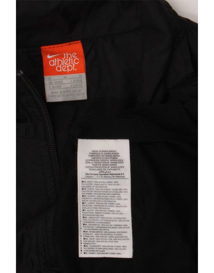 Nike Træningsdragt til mænd, topjakke UK 38/40 Medium Sort Colourblock Nylon
