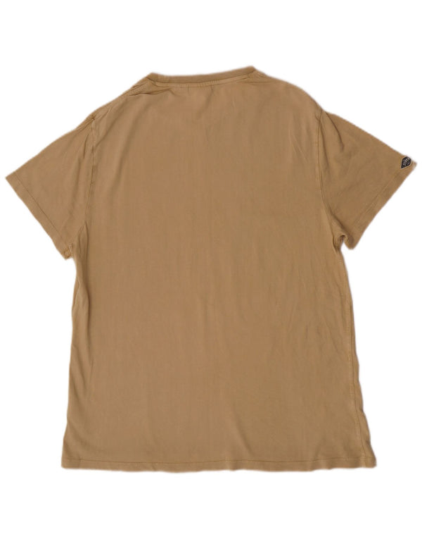 Superdry Herre Slim Fit Grafisk T-Shirt Top 2XL Beige Bomuld