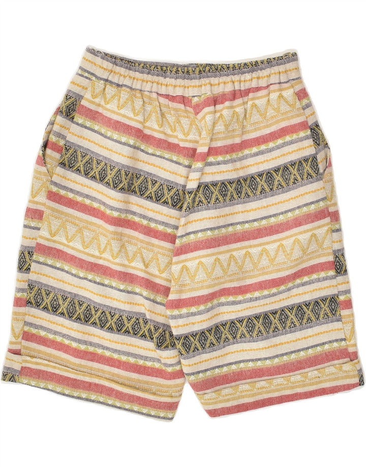 VINTAGE Womens Chino Shorts W26 Small Beige Fair Isle | Vintage Vintage | Thrift | Second-Hand Vintage | Used Clothing | Messina Hembry 