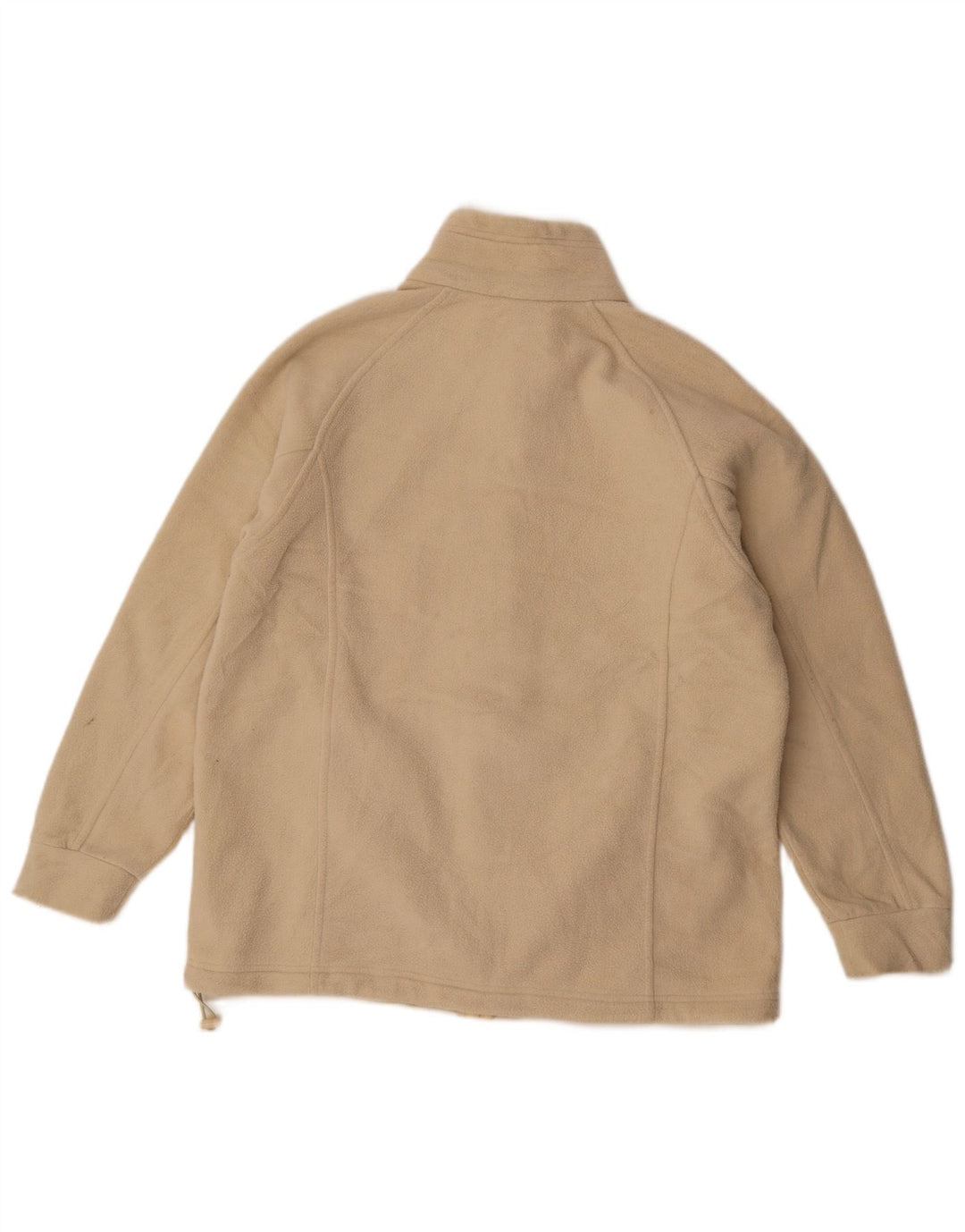 Marks & Spencer Fleecejakke til kvinder UK 14 Stor Beige Polyester