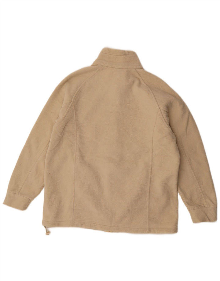 Marks & Spencer Fleecejakke til kvinder UK 14 Stor Beige Polyester