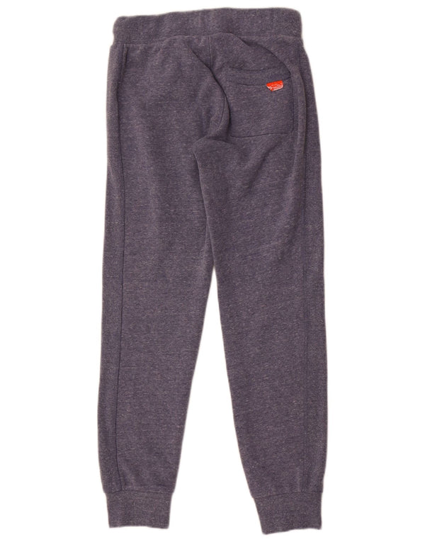 Superdry Slim Fit træningsdragtbukser til kvinder, joggingbukser UK 8 Small Blue Flecked