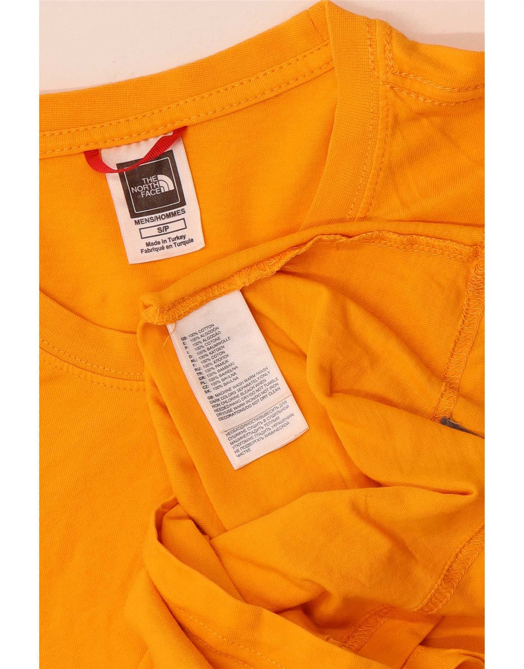 The North Face Herre Grafisk T-Shirt Top Lille Orange Bomuld