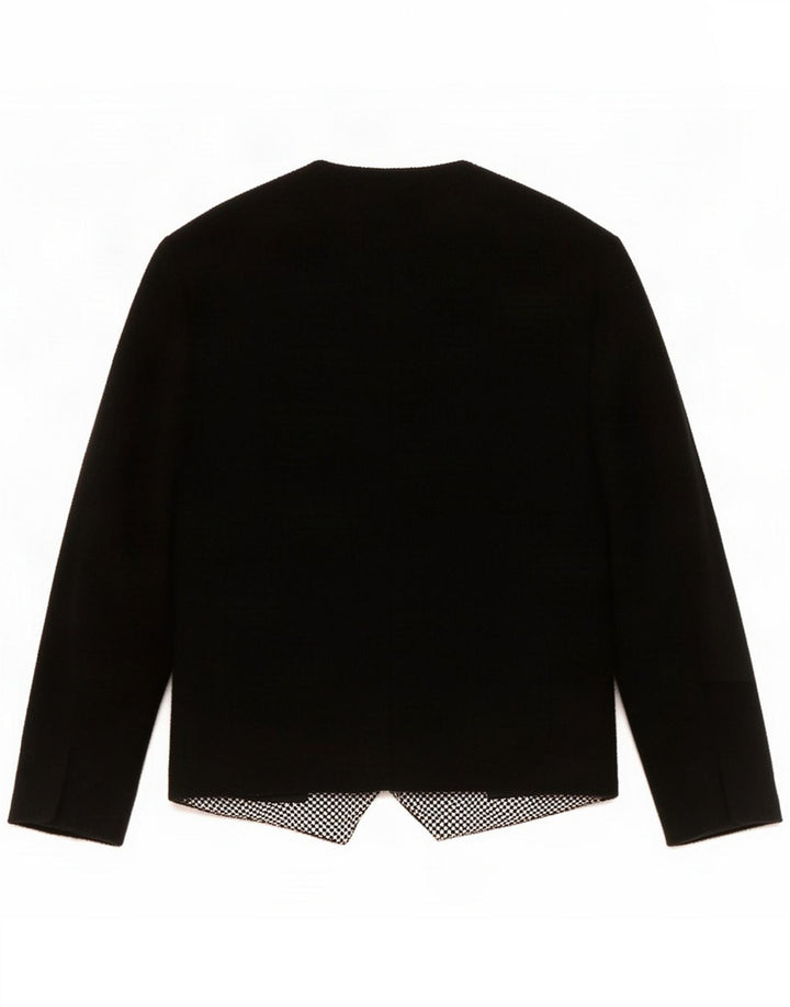 Valentino Dame Carisma Blazer Jacket UK 16 Large Black Houndstooth