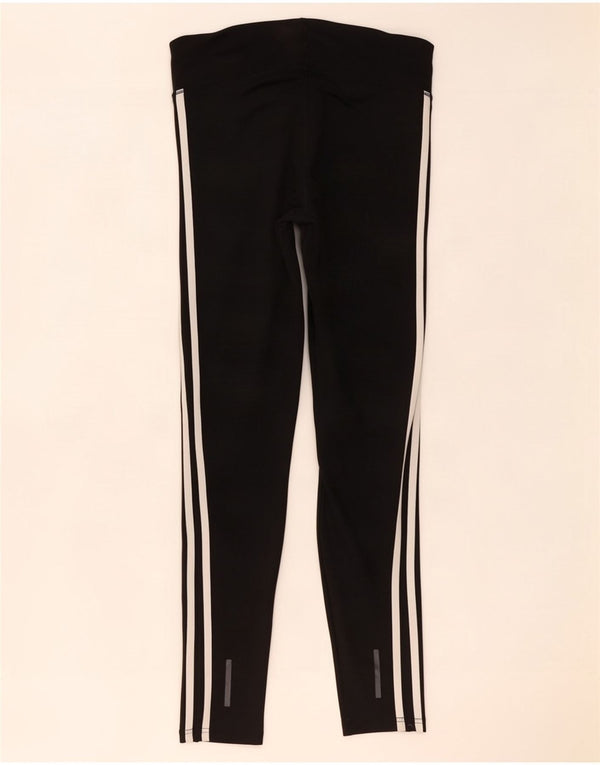 Adidas Womens Climalite Leggings UK 8/10 Small Black Polyester