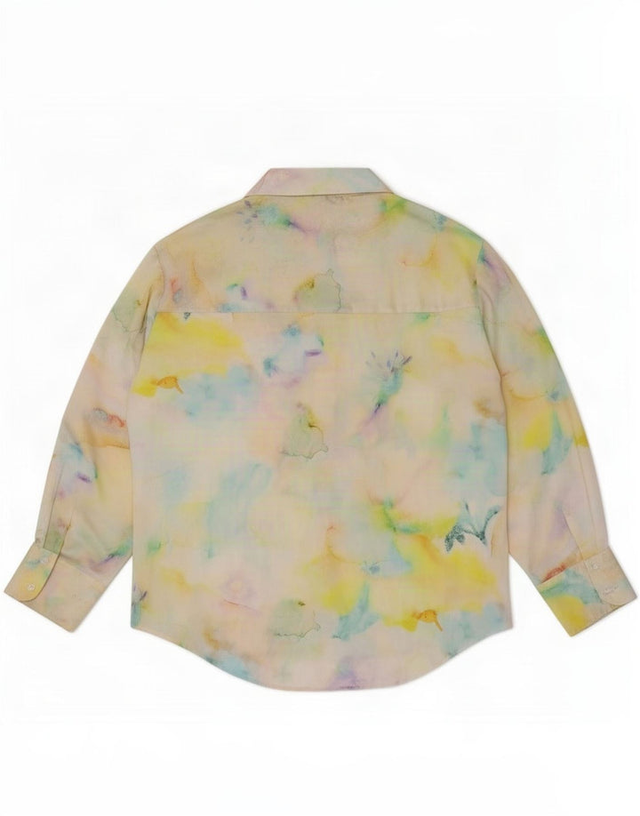 Zara Womens Shirt UK 16 Large Multicolor Tie Dye Polyester