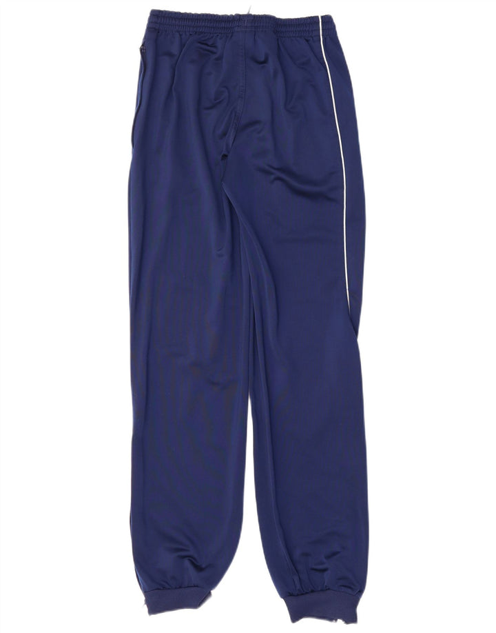 ADIDAS Boys Tracksuit Trousers Joggers 13-14 Years Navy Blue Polyester