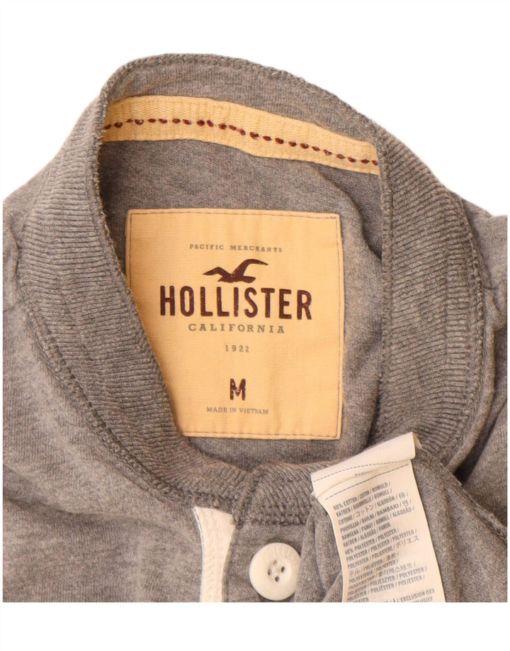 Hollister Herre T-shirt Top mellemgrå bomuld