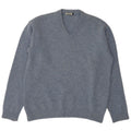Asics Herre V-hals sweater Stor blå lammeuld