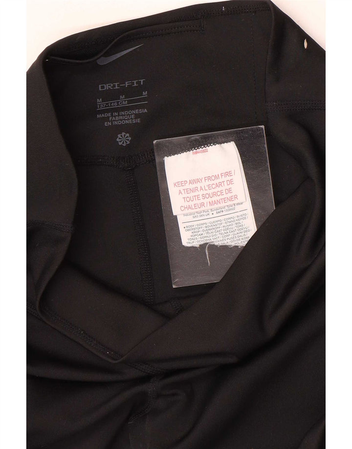 Nike Girls Dri Fit Leggings 10-11 år Medium Sort Polyester