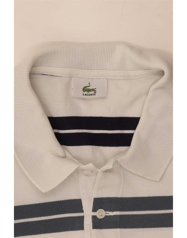 Lacoste Herre Polo Shirt Str. 5 Stor Hvidstribet