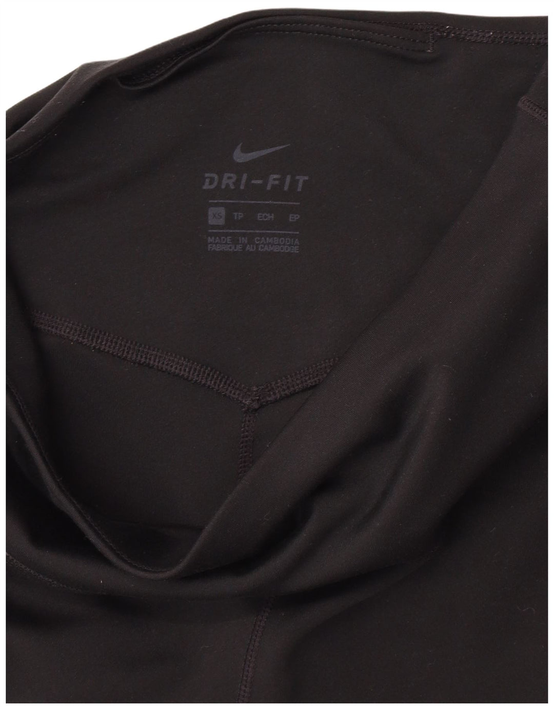 Nike Dame Dri Fit Crop Leggings UK 4 XS Sort