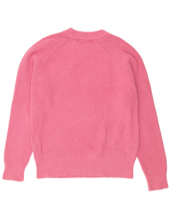 Marks & Spencer Dame sweater med rund hals DK 10 Small Pink Bomuld