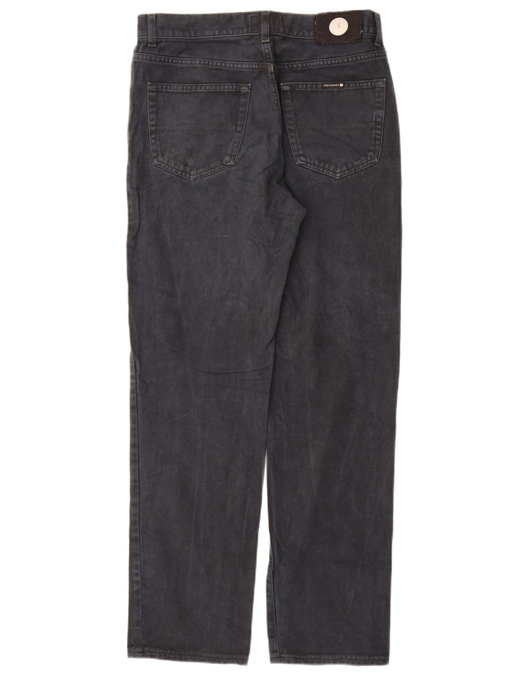 Trussardi Straight Jeans til mænd W33 L32 Marineblå bomuld