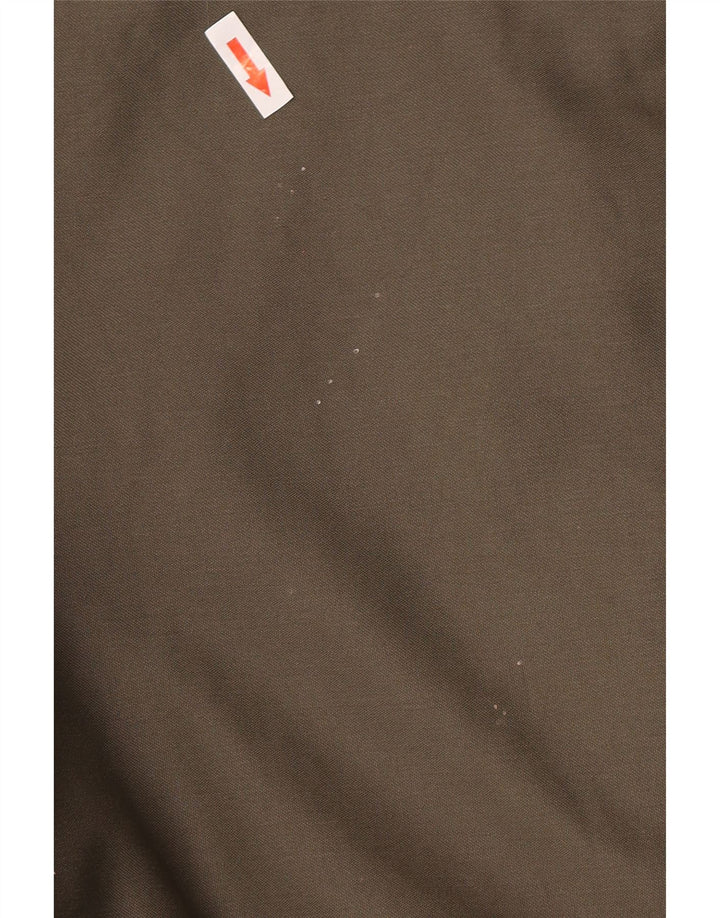Vintage Sherpa Parkajakke med hætte til mænd UK 38 Medium Khaki