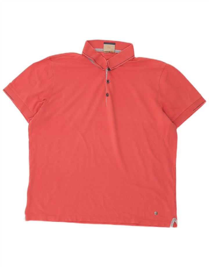HUGO BOSS Herre poloshirt 2XL Pink Bomuld