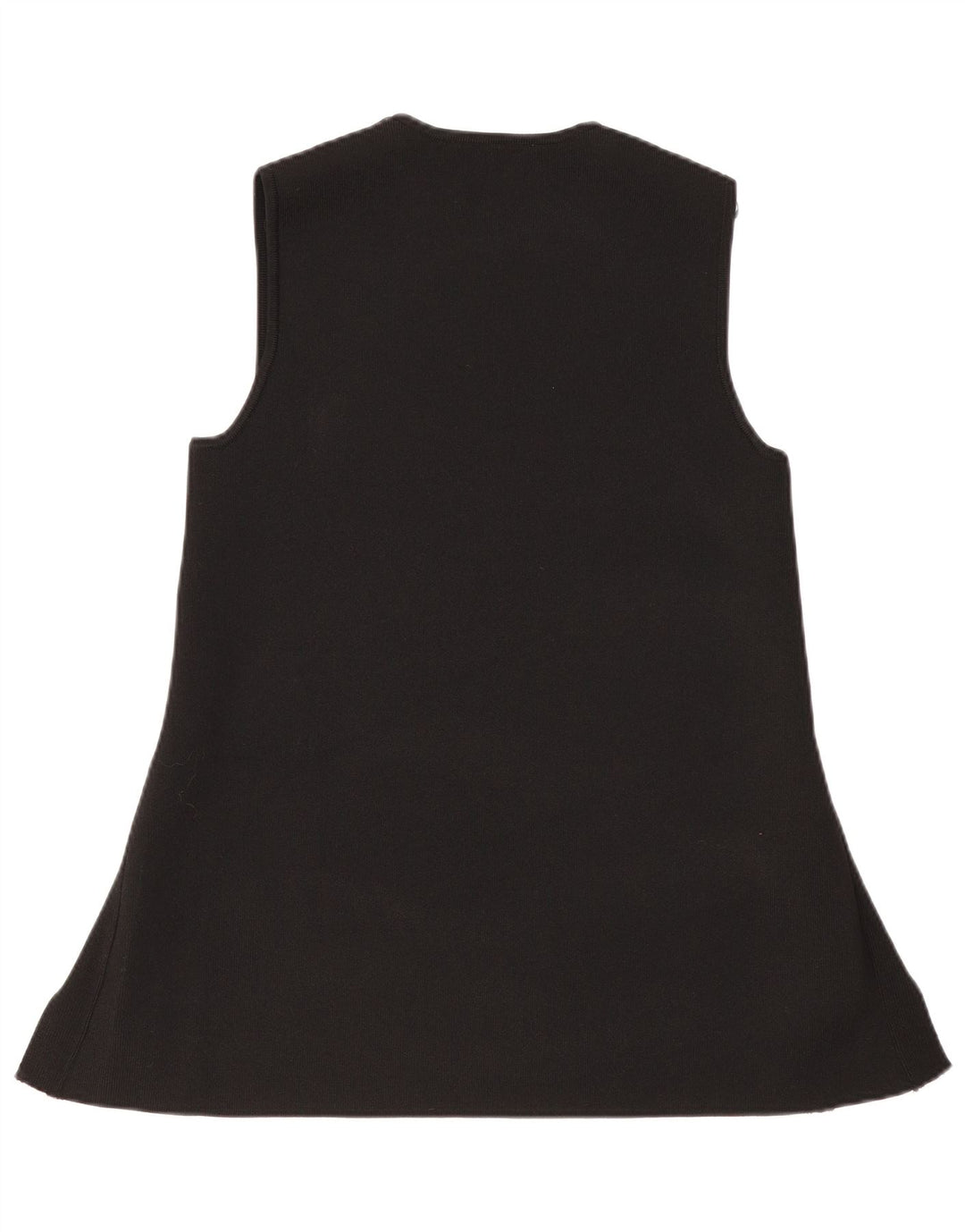 Zara Dame Sleeveless Jumper Dress UK 14 Large Black Polyester