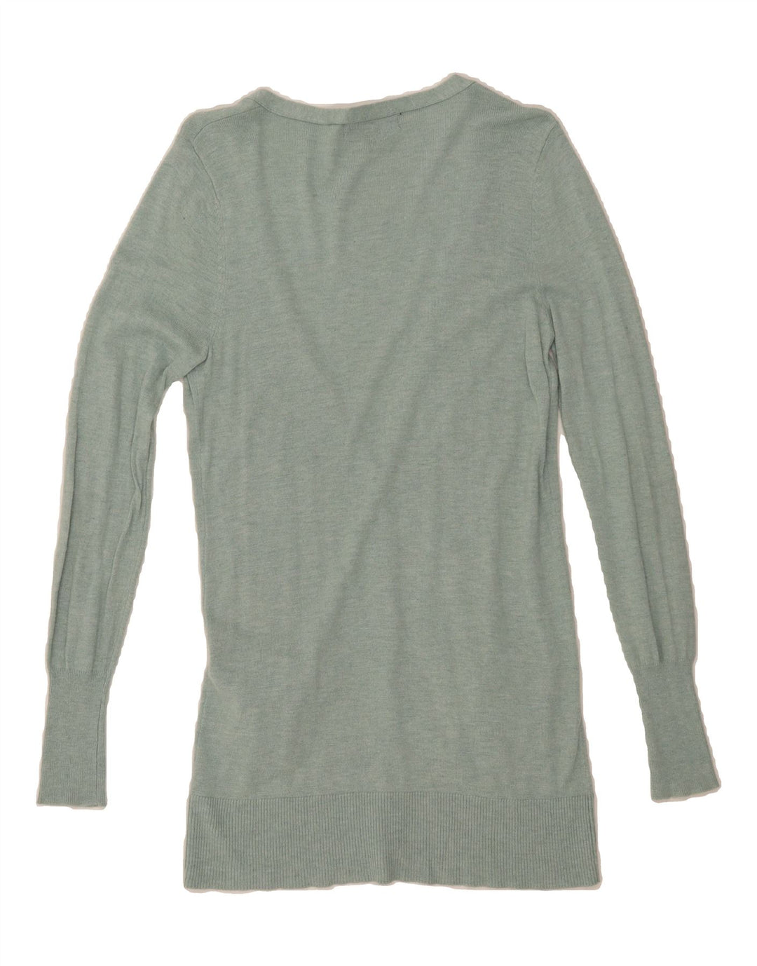 MOSSIMO Womens Longline Cardigan Sweater UK 6 XS Green Rayon Vintage Mossimo and Second-Hand Mossimo from Messina Hembry 
