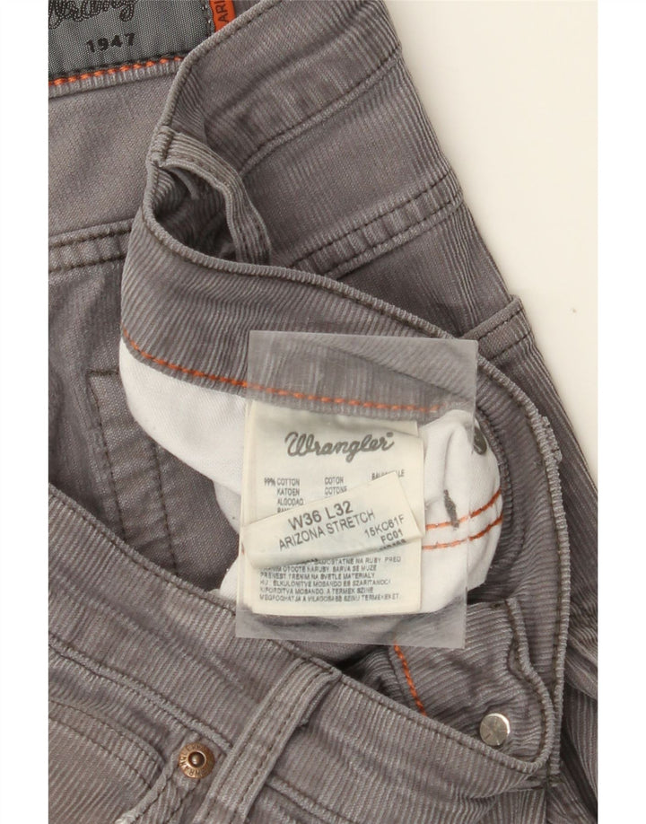 WRANGLER Herre Arizona Stretch lige fløjlsbukser W36 L32 Grå