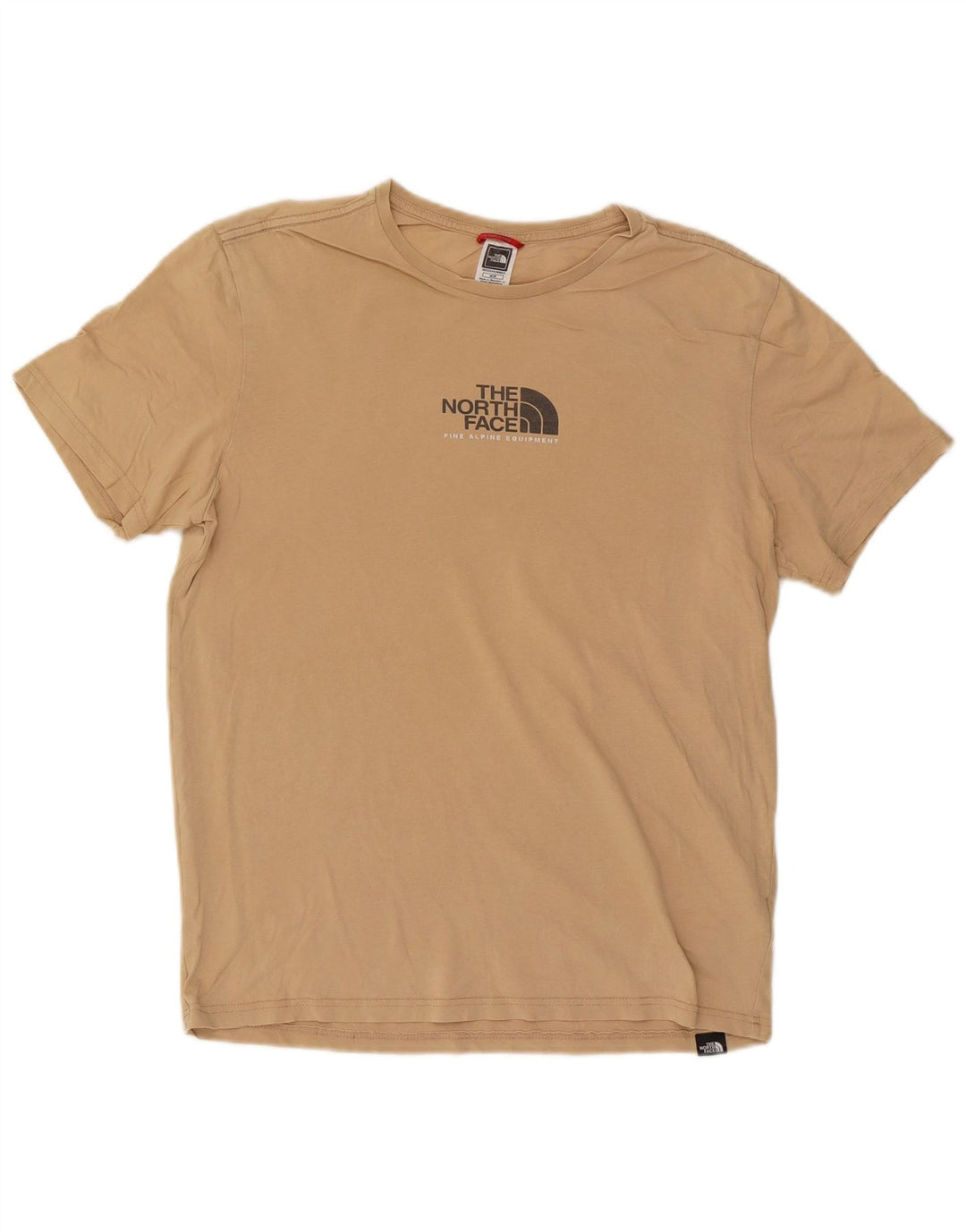 The North Face Herre grafisk T-shirt Top Medium Beige Bomuld