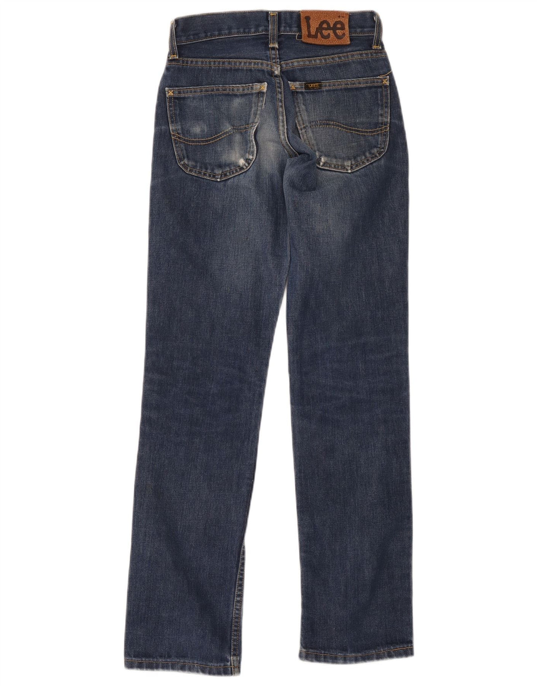 Lee Dame Straight Jeans W26 L31 Blå Bomuld