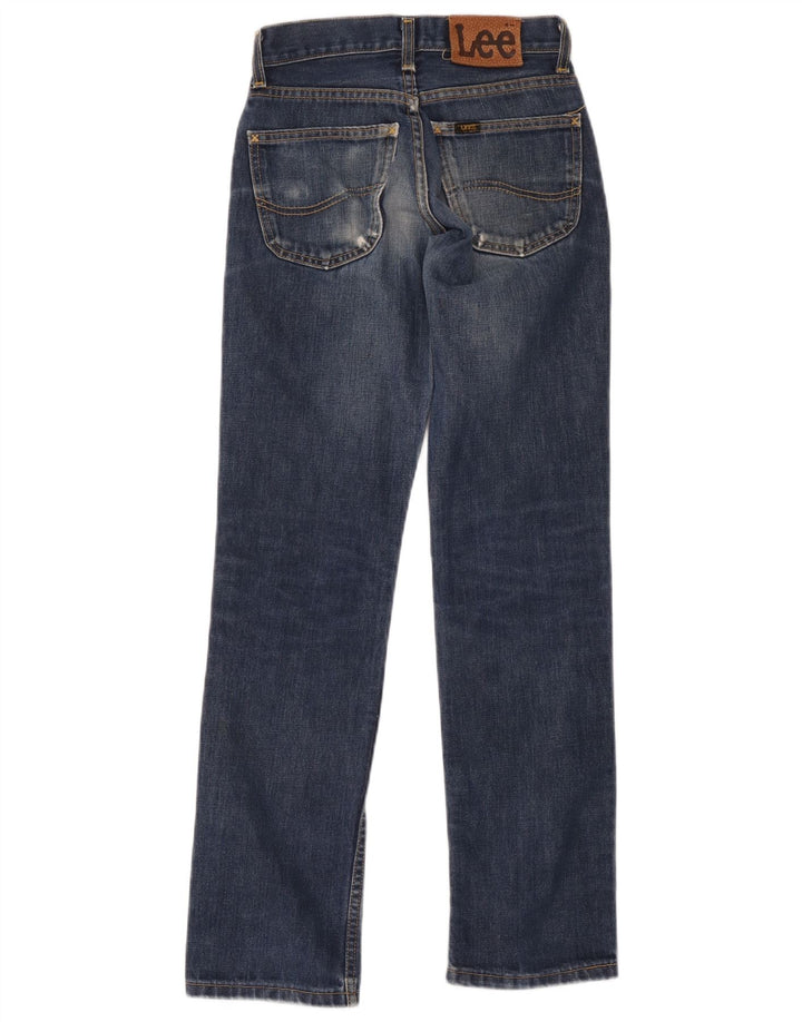 Lee Dame Straight Jeans W26 L31 Blå Bomuld