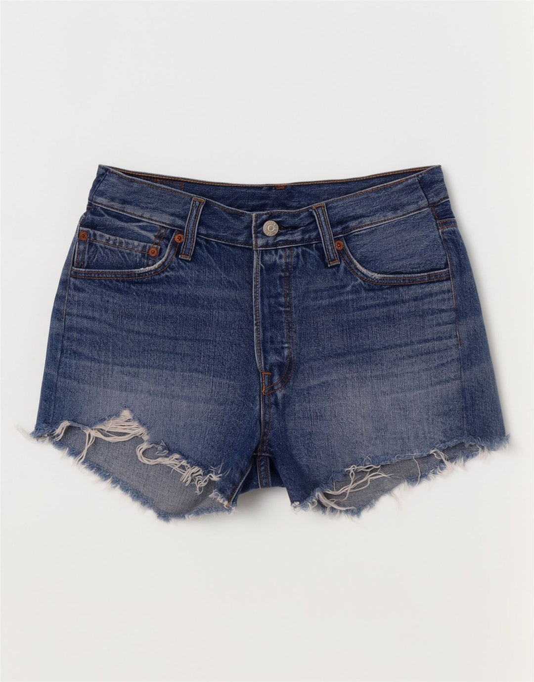 Levi's Womens 501 denimshorts W28 Medium Blue Bomuld