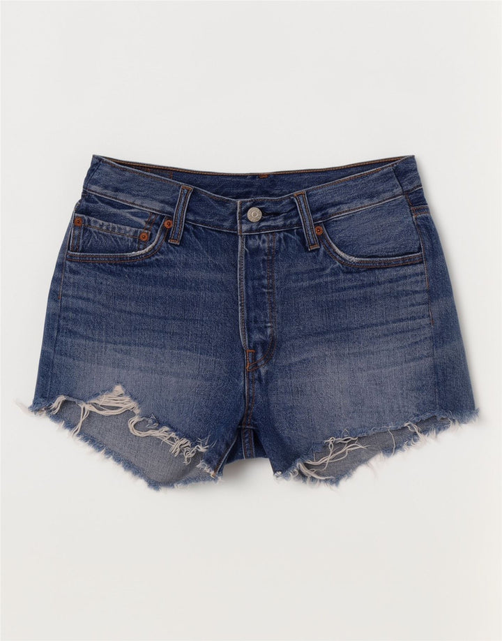 Levi's Womens 501 denimshorts W28 Medium Blue Bomuld
