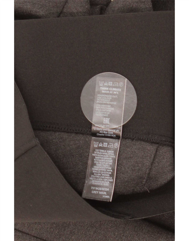 Marks & Spencer Dame Leggings UK 18 XL Grå Colourblock Viscose