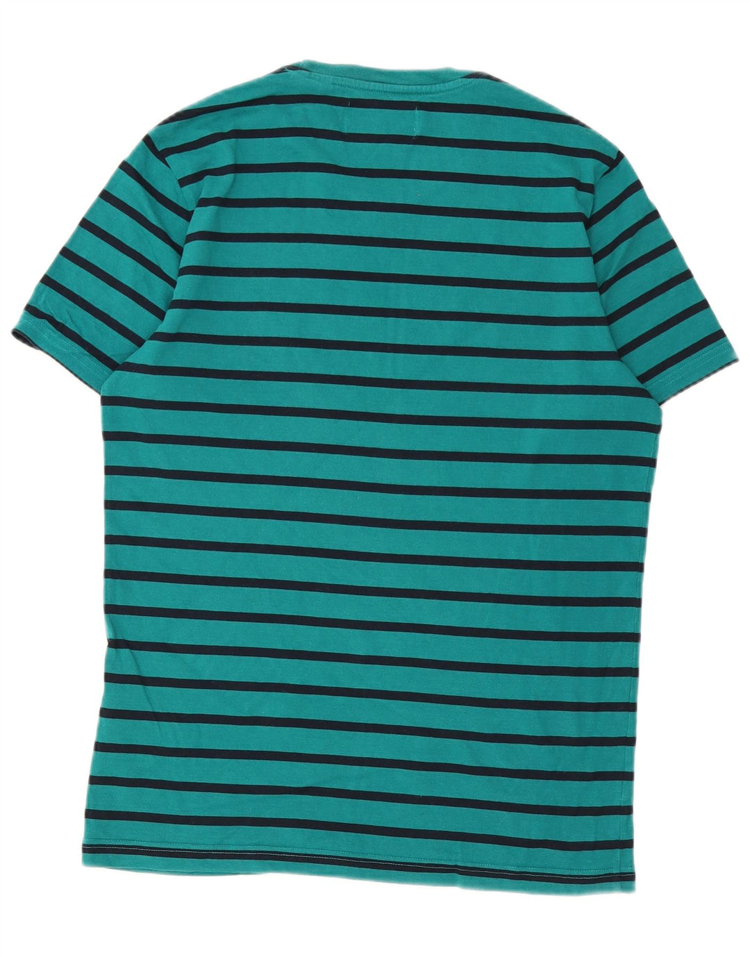 Penguin Herre T-shirt Top mellemgrøn stribet bomuld