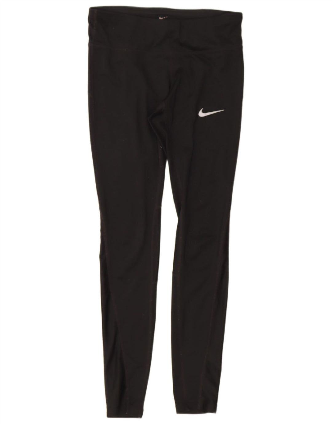 Nike Dame Dri Fit Leggings UK 8 Small Black Polyester