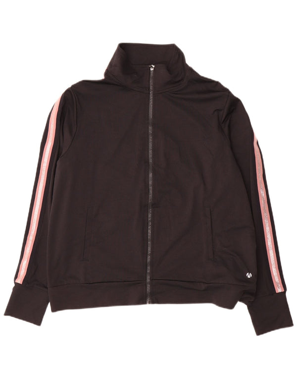 Marks & Spencer træningsdragt topjakke til kvinder UK 18 XL Sort Colourblock