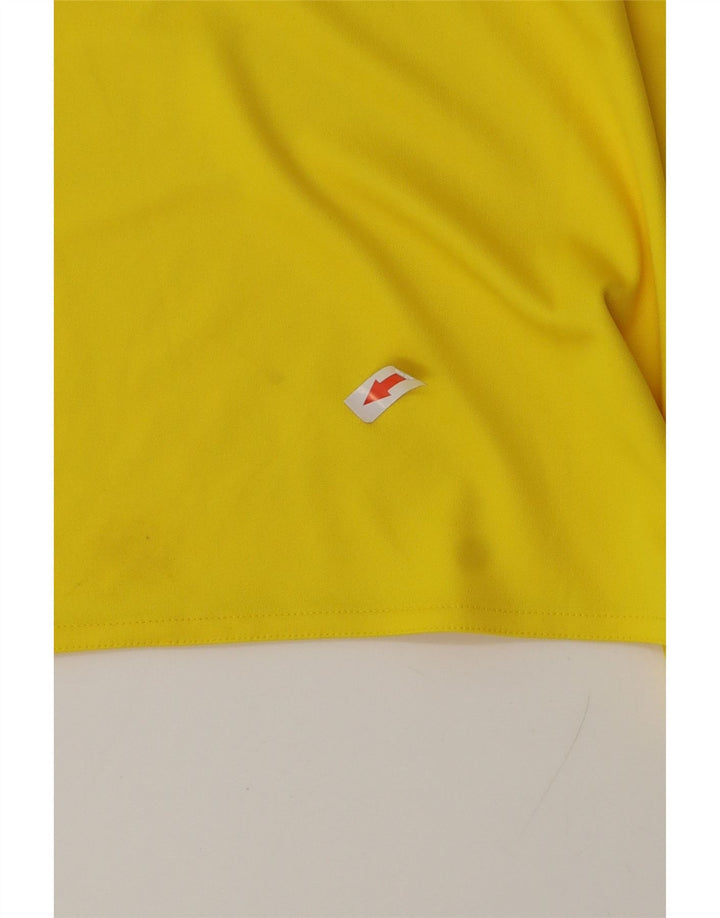 Adidas Herre Climalite Grafisk T-Shirt Top Medium Gul Polyester