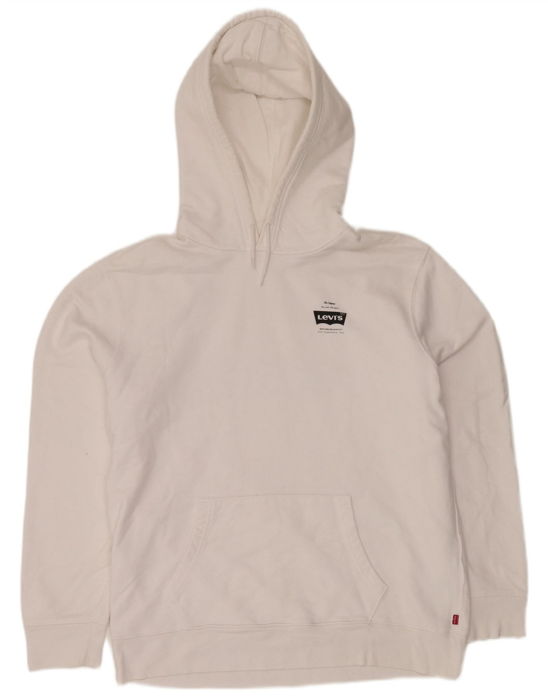 LEVI'S Grafisk hættetrøje til mænd Stor hvid bomuld