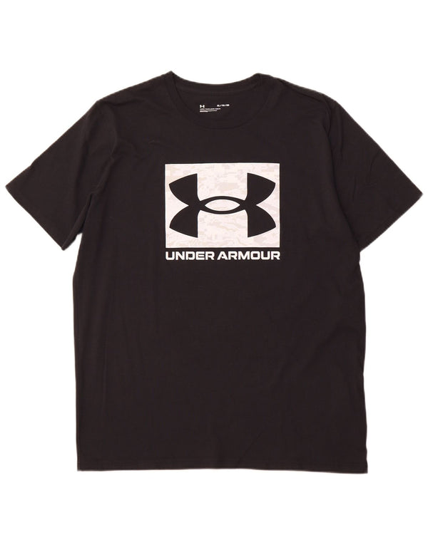 UNDER ARMOUR Herre grafisk T-shirt top XL sort bomuld