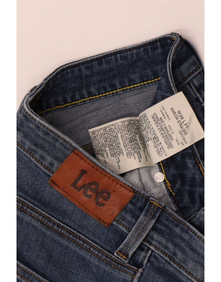 Lee Dame Marion Straight Jeans W26 L31 Blå Bomuld