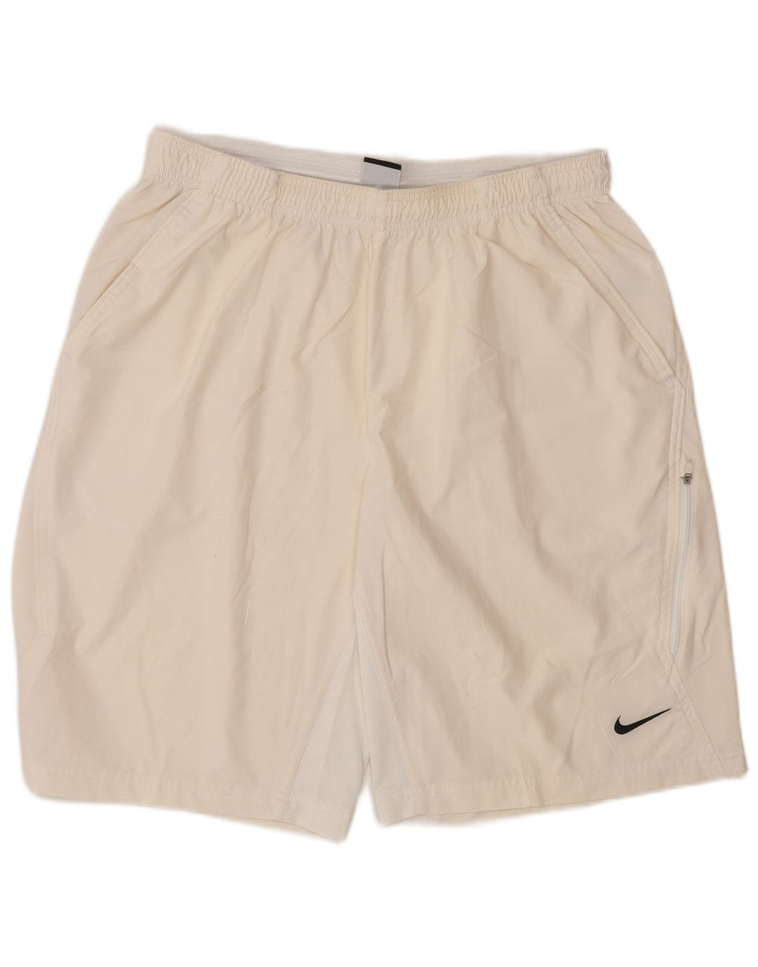 Nike Herre Dri Fit Sportsshorts Store Off White Polyester