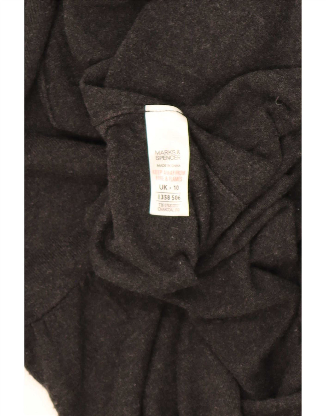Marks & Spencer Womens Longline Cardigan Sweater UK 10 Small Grey Viscose